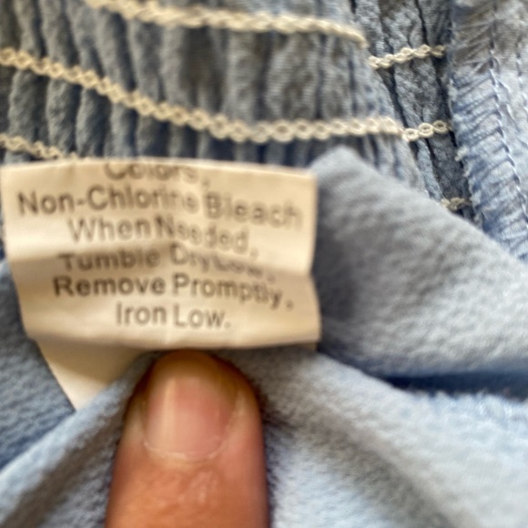 SHEIN 💙BABY BLUE💙SLEEVELESS SLIP ON SPRING SUMMER TOP SIZE MEDIUM 🌟EUC🌟 - Picture 6 of 8